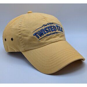 The Original Twisted Tea Hard Iced Tea Baseball Cap Yellow Adjustable Strap Back